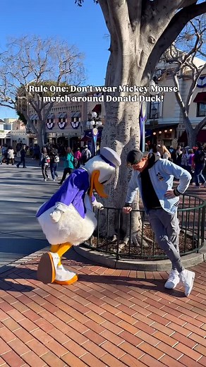 114 reactions · 4 comments | Don’t wear Mickey Mouse merch around Donald Duck! #disneyparks #disneyland #donaldduck #mickeymouse | Patrick Dougall | Facebook