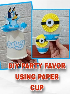 63K views · 125 reactions | DIY Party favor using paper cup DIY Birthday Party Ideas #birthday #birthdayparty #birthdaypartyideas #birthdaygift #diybirthdaygift #diyideas #birthdayideas #diy #partyfavors #bluey #minions | DIY IDEAS | Facebook