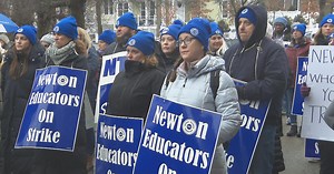 Newton families juggling work, childcare during teacher strike
