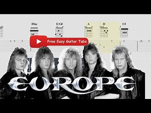 Europe - The Final Countdown (Free Easy Guitar Tabs)