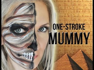 EASY Mummy Halloween Face Painting Makeup Tutorial