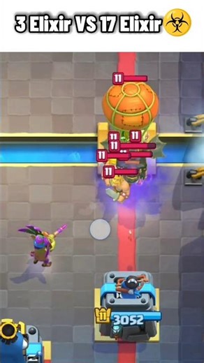 3 Elixir VS 17 Elixir in Clashroyale best deck ☣️