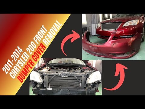 How to remove a 2011-2014 Chrysler 200 Front Bumper Cover
