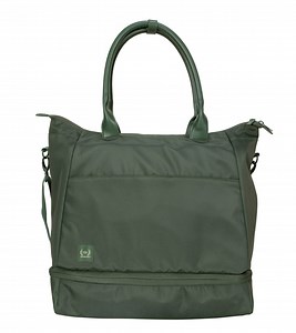 The Home Edit Travel Drop Bottom Weekender Duffel, Green