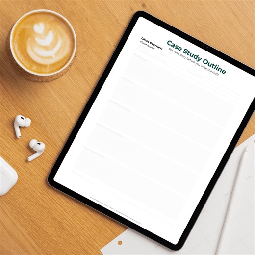 B2B Case Study Outline | Printable Case Study Planning Template for Writers, Strategists & Freelancers - Etsy