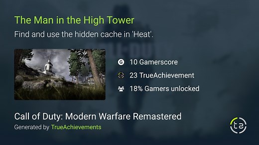 The Man in the High Tower achievement in Call of Duty: Modern Warfare Remastered