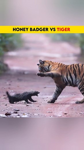 647K views · 11K reactions | Honey badger vs Tiger #animals #honeybadger #wildlife #viralreelsシ #facts | SS FACTS | Facebook