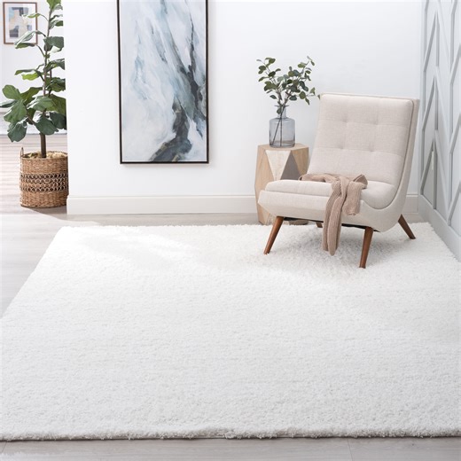 5x8 Modern White Area Rugs for Living Room | Bedroom Rug | Dining Room Rug | Indoor Entry or Entryway Rug | Kitchen Rug | Alfombras para Salas 5'3'' x 7'3''
