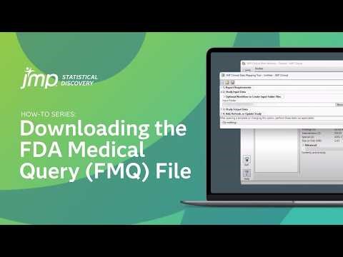 How to Download an FDA Medical Query (FMQ) File in JMP Clinical