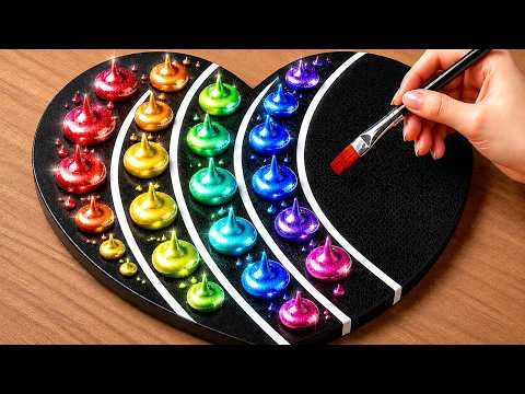 WARNING: 6 HOURS of Satisfying Acrylic Painting | BEST Art Compilation ❤️ 🎨 🌈