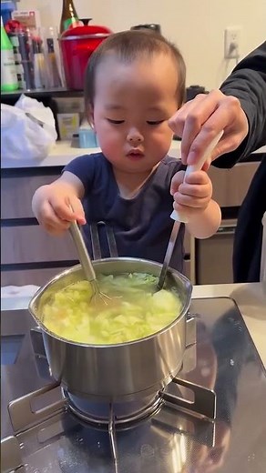 初めてのお味噌汁作り🧑‍🍳
