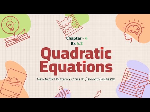 Class 10 maths | CHAPTER - 4 | Ex 4.3 solutions | Quadratic equations | NCERT | Complete Maths |