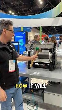 LIVE demo of the oil-free, magnetic bearing JCI centrifugal compressor ￼