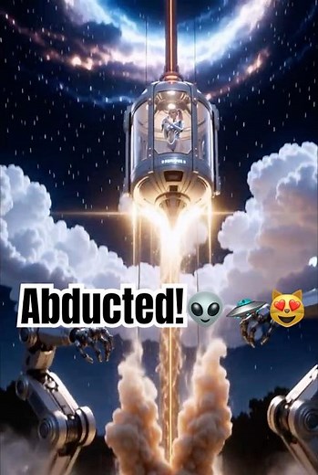 Cyborg Girl & Her Cat Abducted by Aliens 👽🐱 #shortsfeed