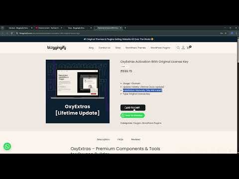 Download OxyExtras With License Key | OxyExtras Plugin for Oxygen Builder