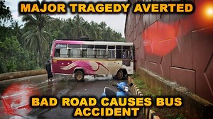 75K views · 897 reactions | Major Tragedy Averted: Bad Road Causes Bus Accident In Ponda | In Goa 24x7 | Facebook