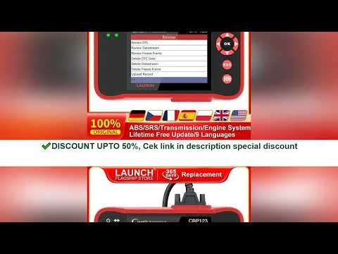 LAUNCH X431 CRP123 OBD2 Car Scanner ABS/SRS/Transmission/Engine Systems Diagnose Tool Lifetime Free