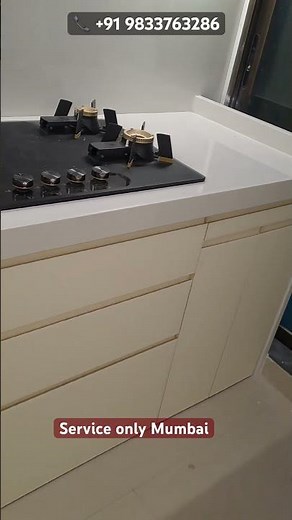 Small modular kitchen design ideas #kitchen #interiordesign #shorts #viral