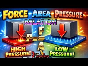 Relation Between "Force, Area and Pressure "| P = F/A Explained with Daily Life Examples #presure 🪠