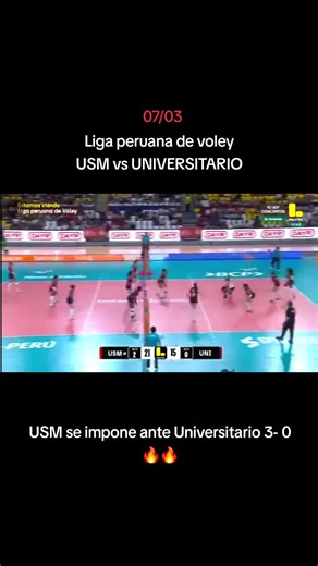 Triunfo de la USM en la Liga Peruana de Vóley