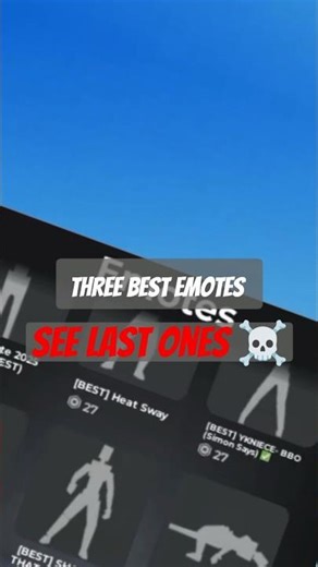 Roblox Three best emotes #Roblox
