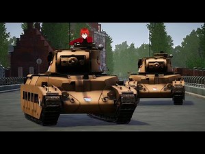 St.Gloriana VS Kuromorimine 40 PLAYER Battle! | Girls und Panzer: Real Sensha-Do!