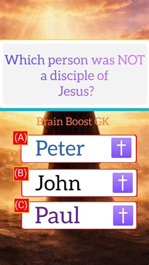 Which Person Was NOT a Disciple of Jesus? Test Your Bible Knowledge! #shorts#bible#quiz#quiztime