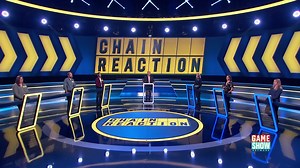 The Faculty and Team Canine have both been playing well, but only one team can enter the bonus round. Who will it be? Chain Reaction with Dylan Lane, Weeknights 5p | Game Show Network