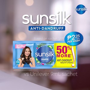 31 reactions | For just 2.25 per wash (based on sachet SRP), enjoy Sunsilk's best-ever anti-dandruff formula (vs previous Sunsilk Anti-Dandruff formulation) with dual benefits of tanggal itch & dandruff na, balik healthy-smooth hair pa! (removes visible flakes with regular use) Switch to Sunsilk now! #sunsilkph | Sunsilk | Facebook