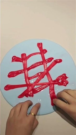How to Make Blue & Red Slime ❤️💙 | Super Satisfying Slime ASMR #shorts