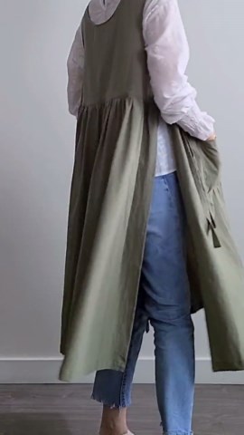 Japanese Apron With Pockets, Vintage Style Cooking Smock for Women, Small to Plus Size - Etsy