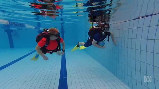 'Everybody's equal underwater': Immersion therapy program bringing calm, and also insights