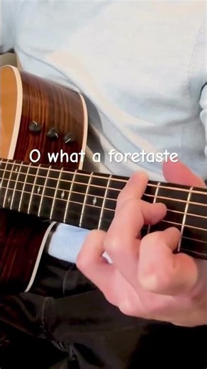 Blessed Assurance - Fingerstyle Guitar Lyrics Part 1 #hymns #guitar #shorts