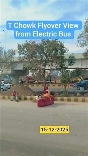 T Chowk Flyover View from Electric Bus | Travel Pakistan | Anjum Jamil vlogs