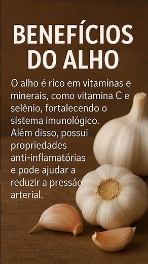 BENEFÍCIOS DO ALHO