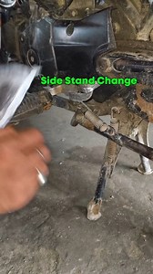 Ho To Change Motorcycle Side Stand #automobile #motorcycle #trending #tips #shorts | Top Service