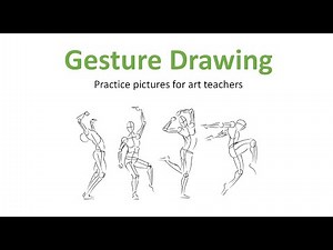 How to Teach GESTURE DRAWING Easy lesson tutorial for Art Teachers: Draw-along in-class exercises