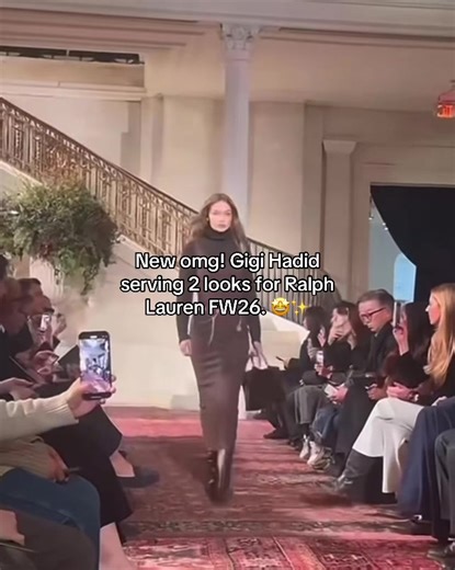 Gigi Hadid Debuts Two Stunning Looks for Ralph Lauren FW26