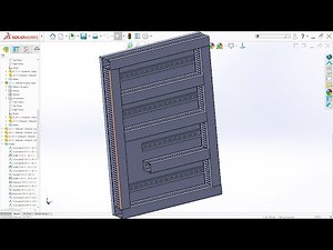 Electric Panel Housing Cable Channel Solidworks Tutorial
