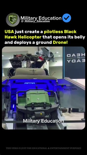 US Army’s Self-Flying Black Hawk – The Drone That Carries Drones! 🚁 #shorts