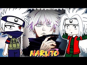 Naruto friends react to Naruto as Gojo Satoru || Gacha React