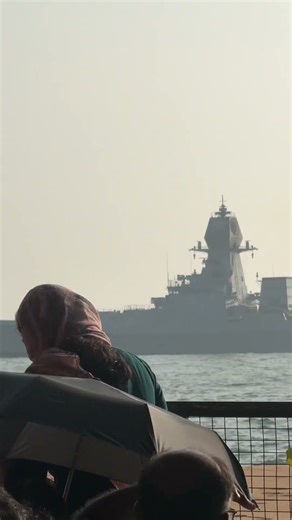 INS Kolkata D63 at Indian Navy OP Demo 2025, Trivandrum! 🔥⚓#INSKolkata #Navyday2025 #Trivandrum