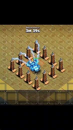meteor golem vs level 1 tesla clash of clans #coc #shortsfeed #clashofclans