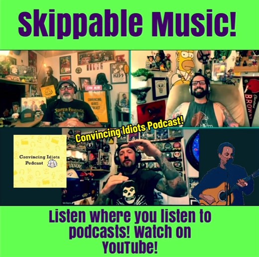 In our main topic from episode 250 when you’re streaming random music, what are your most “skippable” bands? We share our lists! Warning as usual for some explicit language & content from us Idiots! Have a drink with us and listen weekly for pop culture talk, nerdy debates, personal insults & questionable jokes on your favorite podcast platforms including Apple Podcasts, Spotify, Overcast, Pocket Casts, Amazon Music, iHeart Radio, Vurbl, Goodpods, Podvine & more! Watch us on our YouTube channel 