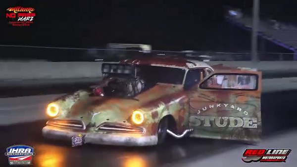 The “Junkyard Stude” takes the Final Round win during the Friday Night No Prep Warz event | Red Line Motorsports Media