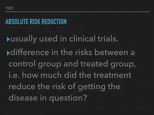 Attributable Risk vs. Absolute Risk Reduction: USMLE* Biostatistics-6
