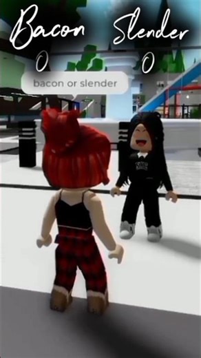 Bacon or slender #roblox #robloxedit #bacon #slender #shorts