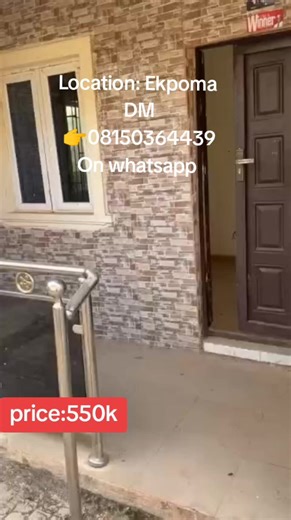 Standard POP 1 bedroom flat. With Dinning. Continuous 550k DM for inspection before you hear taken#ekpomatiktokers #ambrosealliuniversity #ekpoma #aau #benin