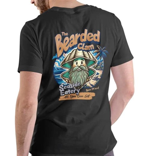 The Bearded Clam Seaside Eatery Hoodie, Unisex Crewneck Sweatshirt, Shirt for Him and Her, Trending Tee - Etsy