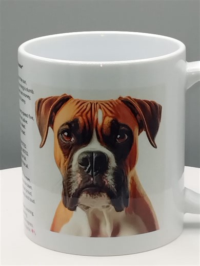 Caffeine Chaos Mug | With Boxer Dog and Poem. - Etsy UK